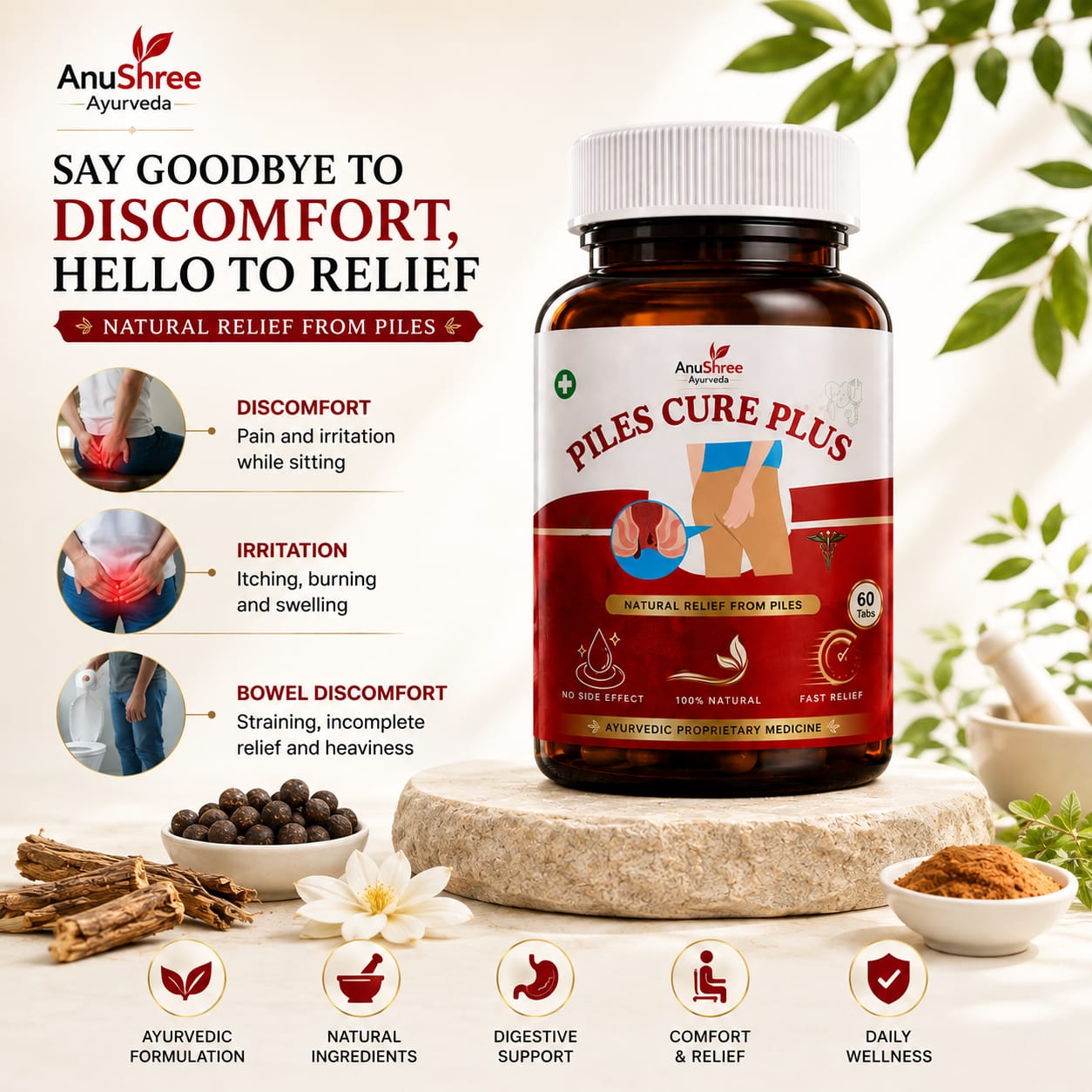 Piles Cure Plus – Ayurvedic Support for Digestive & Anal Wellness