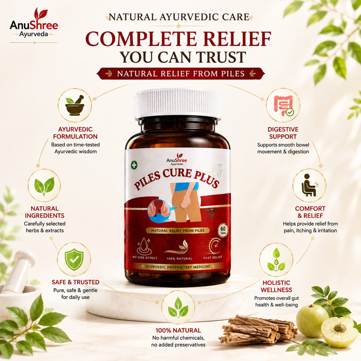 Piles Cure Plus – Ayurvedic Support for Digestive & Anal Wellness