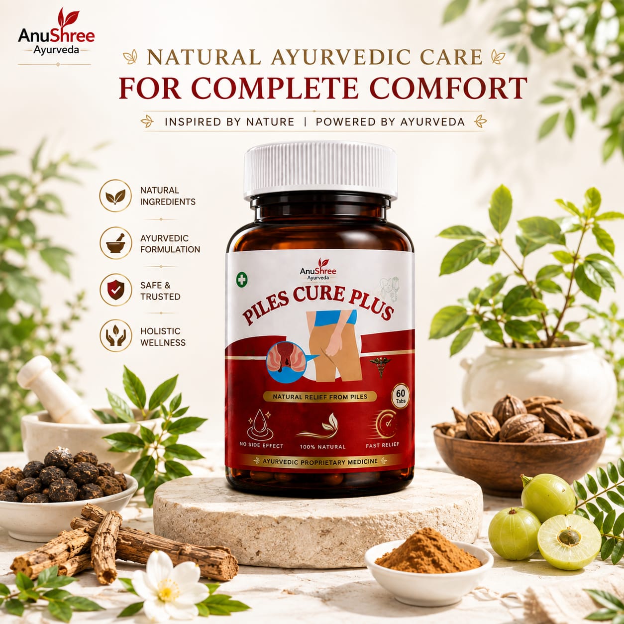 Piles Cure Plus – Ayurvedic Support for Digestive & Anal Wellness